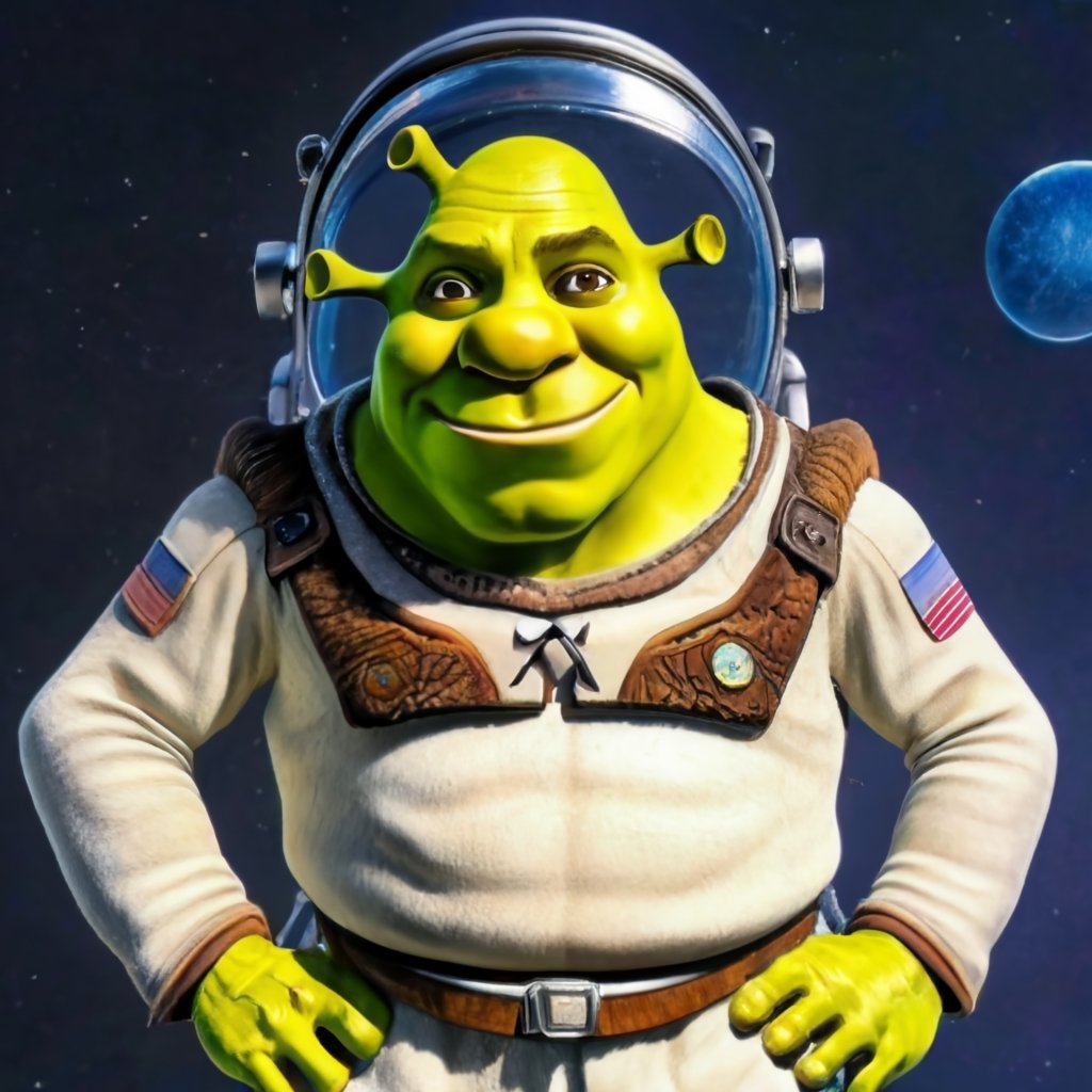 shrek the astronaut